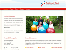 Tablet Screenshot of physiotherapie-michels.de
